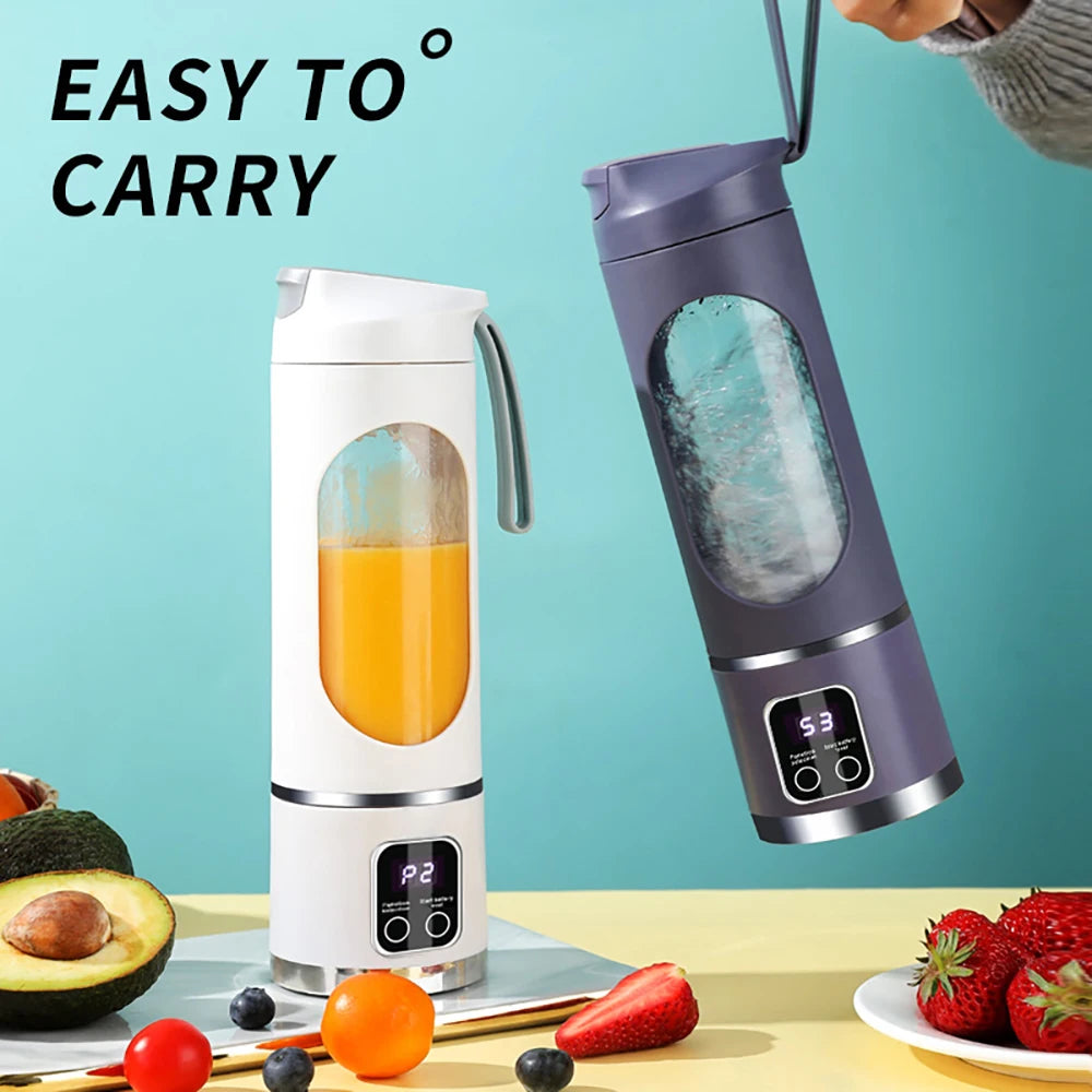 sahll_03
450ml Portable Juice Blenders Electric Mini Smoothie Blender Bottle USB Recharable Wireless Juicer Cup Machine For Home Kitchen