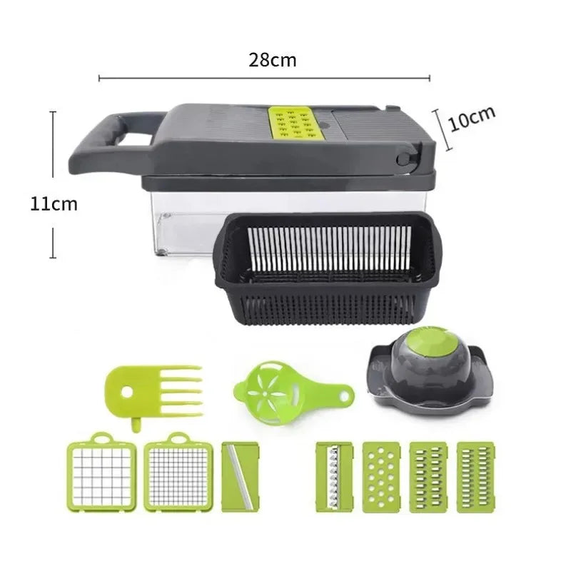 All In One
14/16 in 1 Multifunctional Vegetable Chopper Handle Food Grate Food Chopper Vegetable Slicer Dicer Cut Kitchen Items cocina