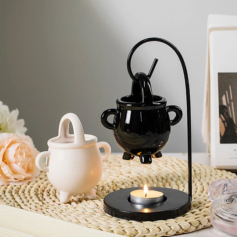 FOR YOU 
Ceramic Essential Oil Burner Melt Gifts Furnace Warmer Tealight Candles Holder Diffuser For Living Room Housewarming Home Decor