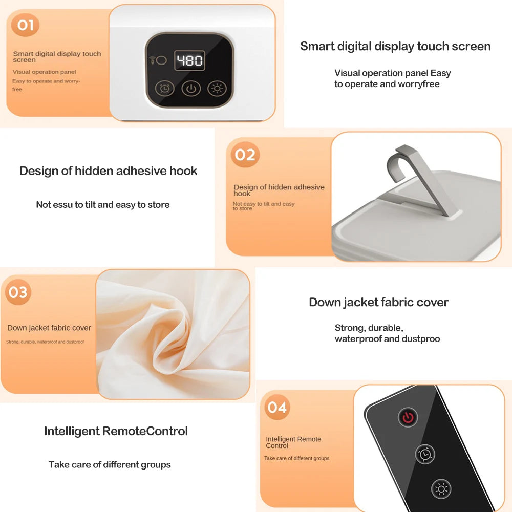 FOR YOU
Remote Control Multifunctional Dryer Electric Clothes Home Cabinet Floor Machine Laundry Dryers Warm Air Dryer With Timing Home