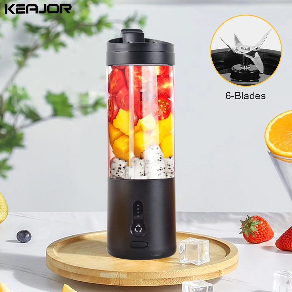 sahll_01
Mini Portable Blender Electric Fruit Juicer Smoothie Orange Fresh Juice Blender Multifunction Rechargeable Portable Juicer Mixer